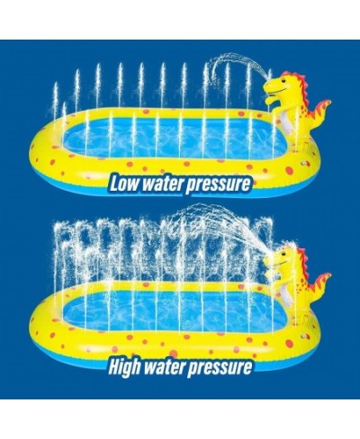 Inflatable Sprinkler Swiming Pool Dinosaur Sprinkler Pool Outdoor Swimming Pool Pool with Splash Outside Water Pool 4-in-1 Up...