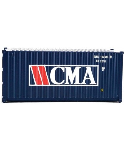 HO Scale Model of CMA (Blue White Red) 20' Corrugated Container $16.78 - Toy Vehicle Playsets