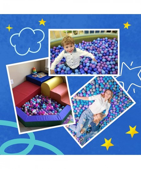 50 Mini Ball Pit Balls - Princess Edition - Soft Plastic Mini Play Balls - Small No Sharp Edges Non Toxic Phthalate & BPA Fre...