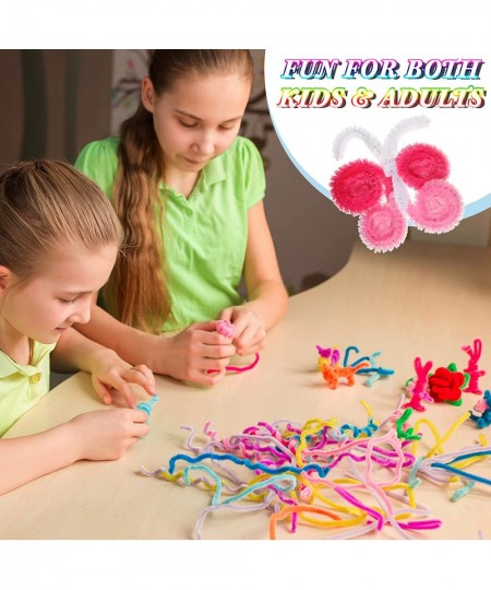 2400 Pcs Pipe Cleaners 24 Assorted Colors Chenille Stems Glitter Pipe Cleaners Craft Supplies Fuzzy Sticks for Kids DIY Art C...