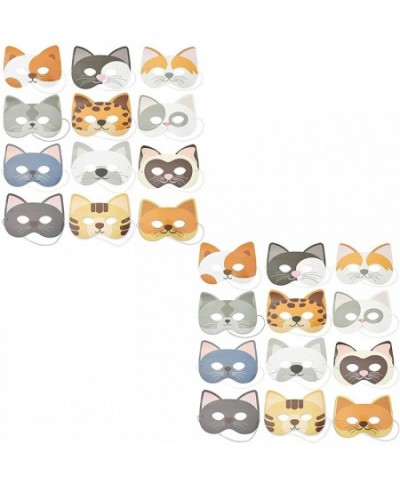 Cat Masks for Kids Kitten Party (Paper 24 Pack) $16.57 - Kids' Dress-Up Accessories