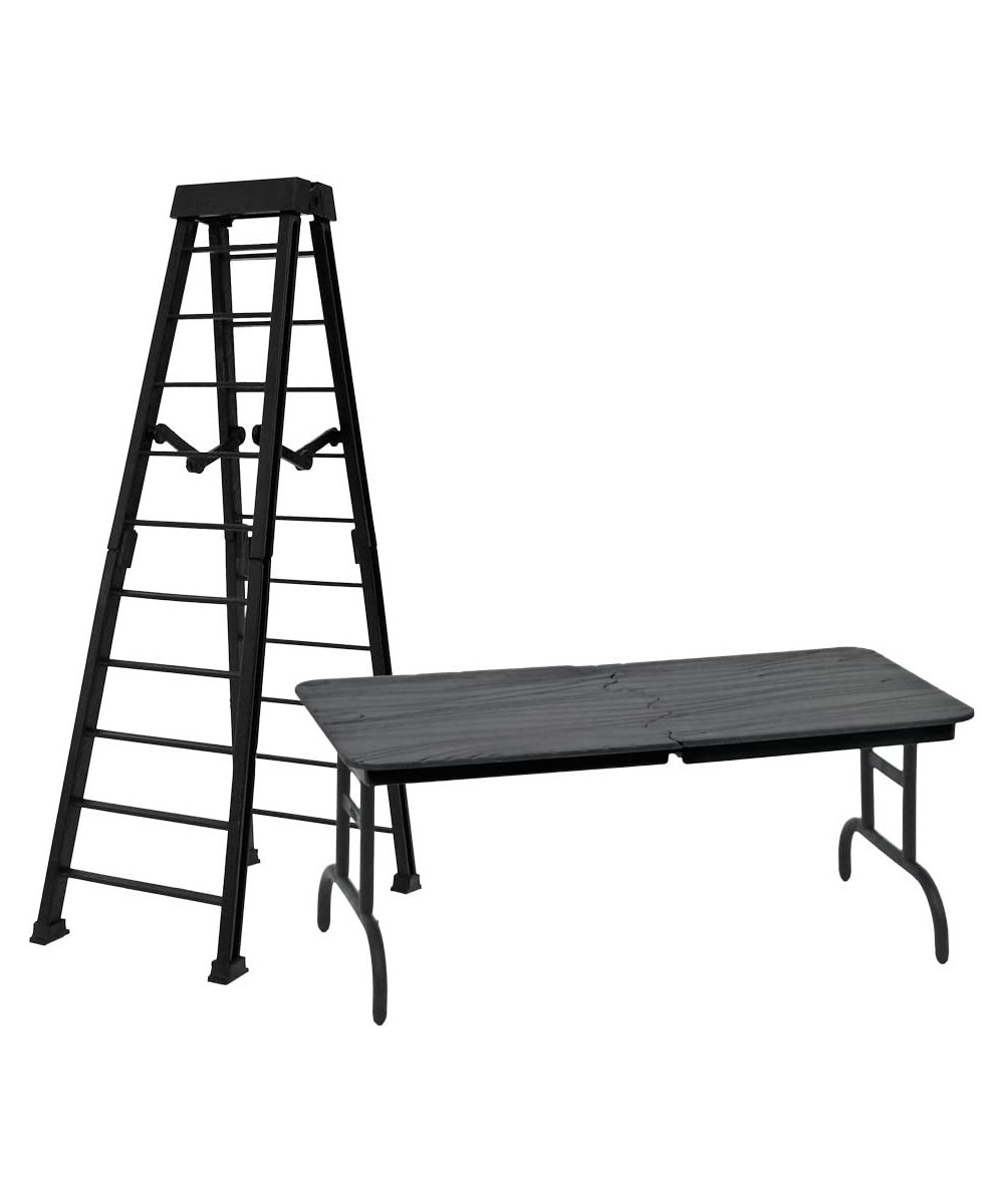 1 Large Breakaway Black Ladder & 1 Black Breakaway Table for Wrestling Action Figures $40.46 - Action Figures