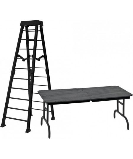 1 Large Breakaway Black Ladder & 1 Black Breakaway Table for Wrestling Action Figures $40.46 - Action Figures