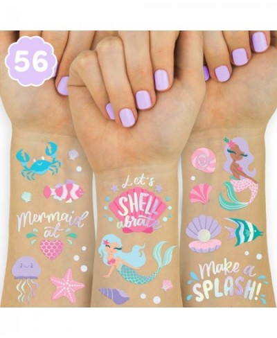 Under The Sea Mermaid Temporary Tattoos - 56 Glitter styles | Birthday Party Supplies Sea Creatures Favors Ocean Animal Under...