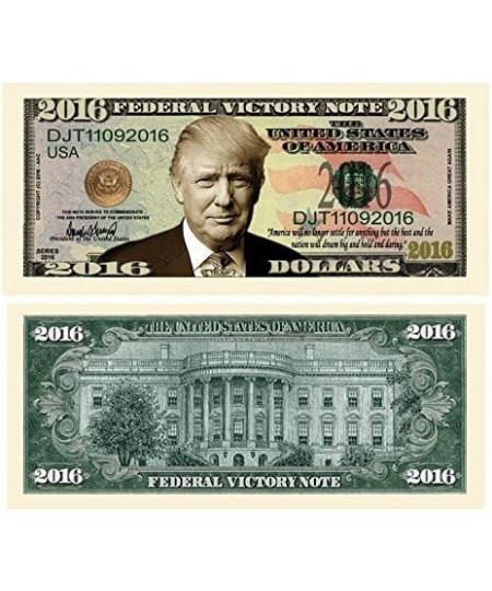 Pack of 25 - Donald Trump 2016 Federal Victory Limited Edition Presidential Dollar Bill $23.16 - Gags & Practical Joke Toys