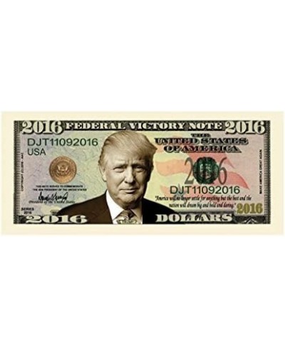 Pack of 25 - Donald Trump 2016 Federal Victory Limited Edition Presidential Dollar Bill $23.16 - Gags & Practical Joke Toys