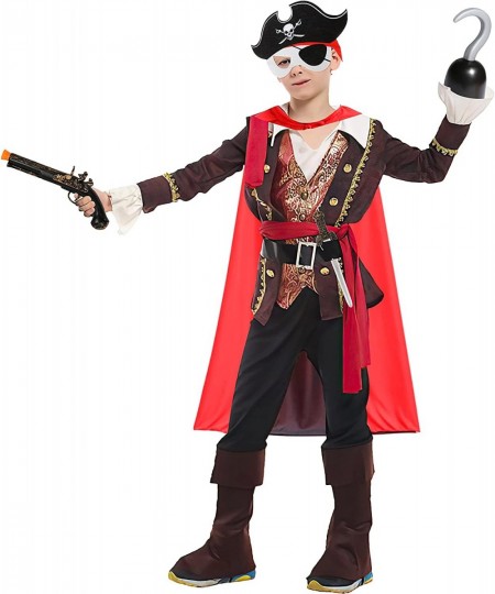 Pirate Dress Up Costume and Accessories Set Pirate Cape and Mask Buccaneer Costume Pirate Roleplay Cosplay Props $29.05 - Kid...