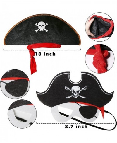 Pirate Dress Up Costume and Accessories Set Pirate Cape and Mask Buccaneer Costume Pirate Roleplay Cosplay Props $29.05 - Kid...