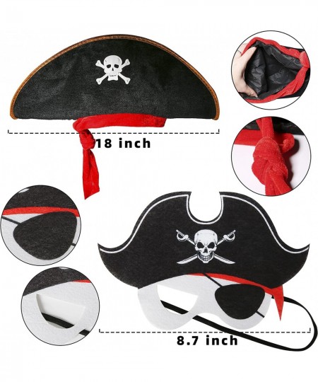 Pirate Dress Up Costume and Accessories Set Pirate Cape and Mask Buccaneer Costume Pirate Roleplay Cosplay Props $29.05 - Kid...