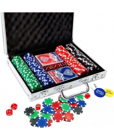 Deluxe Poker Chip Set 200PCS Poker Chips with Aluminum Case 11.5 Gram Casino Chips Set for Texas Holdem Blackjack Gambling Tr...