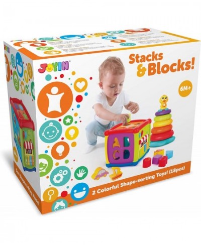 Baby Activity Center Flashing Baby Stack Toys with Shape Color Sorting Alphabet Activity Cube Music Cute Toys $33.62 - Early ...