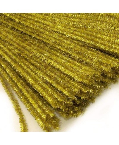 Chenille Sparkly Stems Pipe Cleaner 12-in (30-cm) 25-pc Light Gold $14.34 - Craft Pipe Cleaners