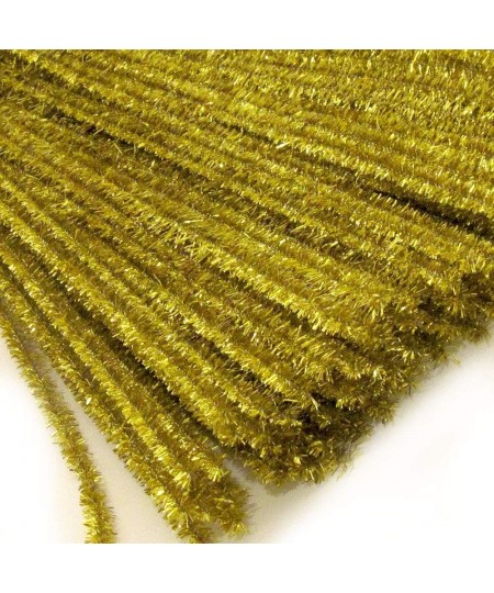 Chenille Sparkly Stems Pipe Cleaner 12-in (30-cm) 25-pc Light Gold $14.34 - Craft Pipe Cleaners