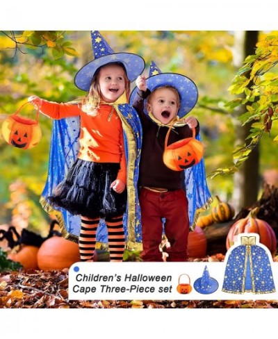 Halloween Wizard Cape Witch Cloak with Hat and Pumpkin Bag Children's Role Play Party Costume Props (3PCS Set) $17.12 - Kids'...