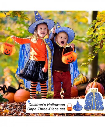 Halloween Wizard Cape Witch Cloak with Hat and Pumpkin Bag Children's Role Play Party Costume Props (3PCS Set) $17.12 - Kids'...