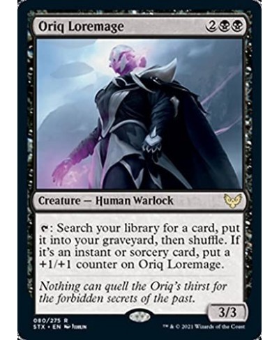 Magic: The Gathering - Oriq Loremage (080) - Foil - Strixhaven: School of Mages $12.75 - Trading Cards & Accessories