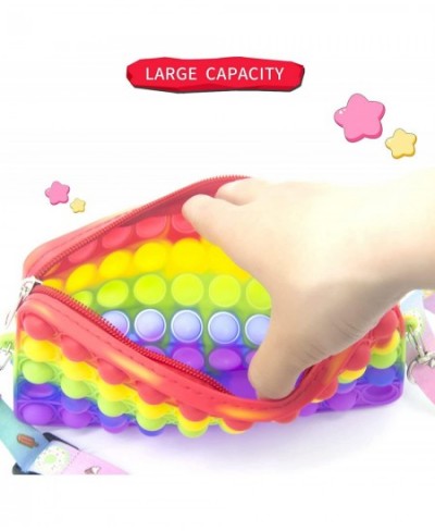 Fashion Push Bubble Purse for Girls Women Fidget Toys Push Bubble Fidget Sensory Toys Crossbody Handbag Shoulder Silicone Bag...