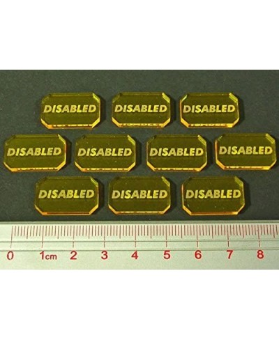 Space Wing Disabled Tokens Transparent Yellow (10) $28.23 - Game Accessories