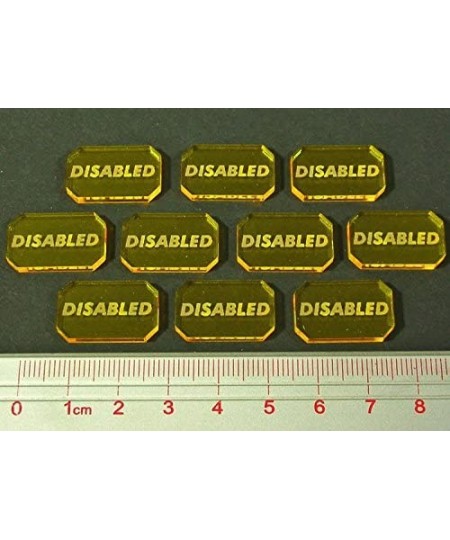 Space Wing Disabled Tokens Transparent Yellow (10) $28.23 - Game Accessories