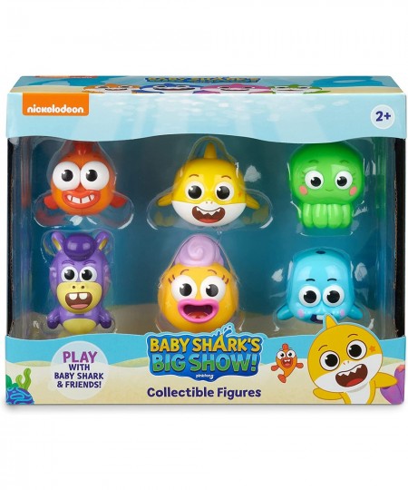 Baby Shark's Big Show! 6-Pack Collectible Figures – Official Baby Shark Toys – Includes Baby Shark William and Friends $15.71...