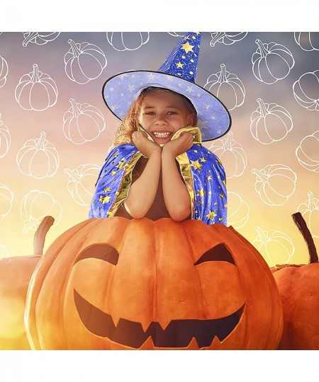 Halloween Wizard Cape Witch Cloak with Hat and Pumpkin Bag Children's Role Play Party Costume Props (3PCS Set) $17.12 - Kids'...