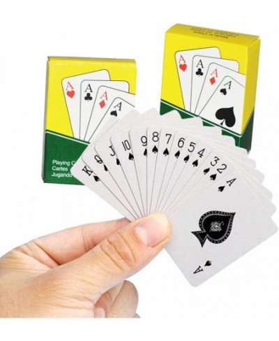 Mini Playing Card 2 Decks Set Small Casino Poker Game for Kids and Adults Tiny Deck of Novelty Party Gift for Girls and Boys ...