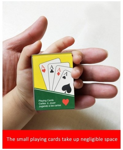 Mini Playing Card 2 Decks Set Small Casino Poker Game for Kids and Adults Tiny Deck of Novelty Party Gift for Girls and Boys ...