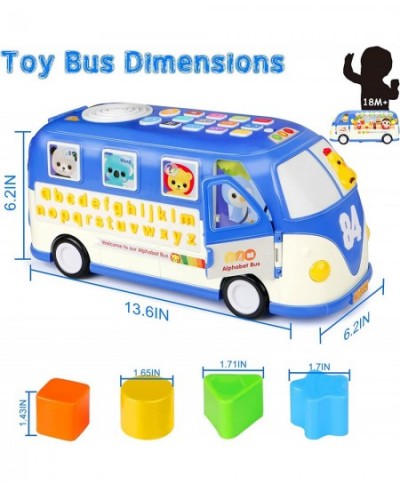 Learning & Educational Toys of VIPointStar Fun School Bus Toys for Toddlers Interactive 123s & ABC Learning for Toddlers Alph...