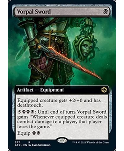 Magic: the Gathering - Vorpal Sword (377) - Extended Art - Adventures in The Forgotten Realms $12.04 - Trading Cards & Access...