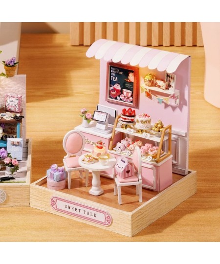 DIY Dollhouse Miniature Kit with Furniture 3D Wooden Miniature House DIY Dollhouse Kit for Kids for Kids QT32 $22.20 - Dollho...