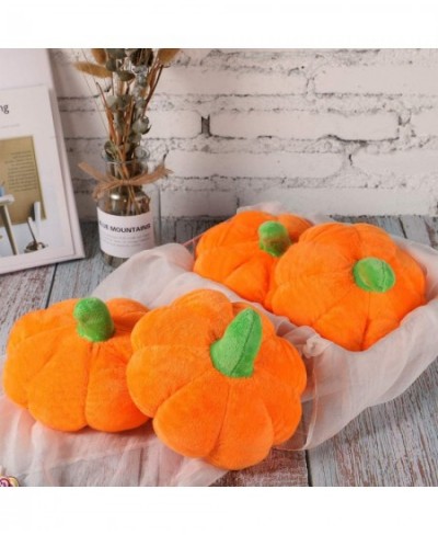 4 Pieces Stuffed Pumpkin Fluffy Pumpkin Plush Toy Thanksgiving Halloween Pumpkins Decorative Couch Throw Pillow Pumpkin Toys ...