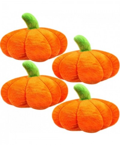 4 Pieces Stuffed Pumpkin Fluffy Pumpkin Plush Toy Thanksgiving Halloween Pumpkins Decorative Couch Throw Pillow Pumpkin Toys ...