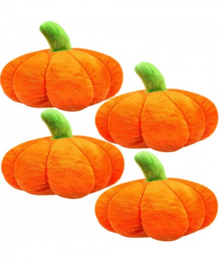 4 Pieces Stuffed Pumpkin Fluffy Pumpkin Plush Toy Thanksgiving Halloween Pumpkins Decorative Couch Throw Pillow Pumpkin Toys ...