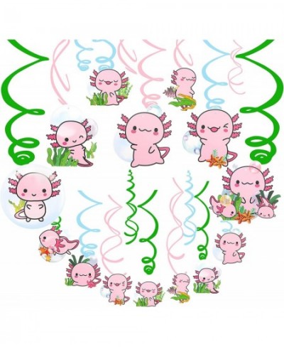 30 Pcs Axolotl Hanging Swirls Cute Axolotl Party Decorations Axolotl Birthday Party Supplies Axolotl Gifts Animal Birthday Pa...