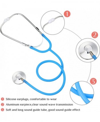 4 Pieces Kids Stethoscope Stethoscope Toy Real Working Stethoscope for Kids Role Play Nursing Stethoscope Costume Cute Doctor...