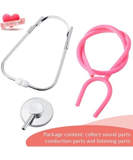 4 Pieces Kids Stethoscope Stethoscope Toy Real Working Stethoscope for Kids Role Play Nursing Stethoscope Costume Cute Doctor...