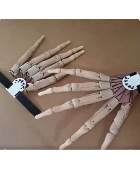 1Pair Halloween Articulated Fingers 3D Printed Articulated Finger Extensions Fits All Finger Sizes Easy to Put on and Unload ...