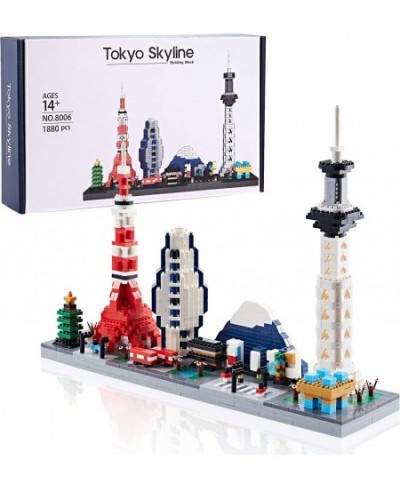 Gift Architecture : Tokyo Skyline Model Building Set Model Kit and Gift for Kids and Adults Micro Mini Block 1880pieces （with...