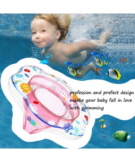 Baby Swimming Ring Floats with Safety Seat Double Baby Airbags Floating PVC Inflatable Baby Swim Float Seat Swimming Ring Poo...