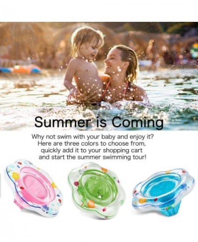 Baby Swimming Ring Floats with Safety Seat Double Baby Airbags Floating PVC Inflatable Baby Swim Float Seat Swimming Ring Poo...