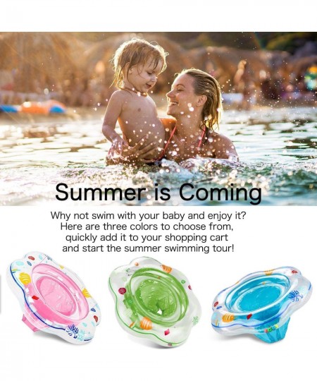 Baby Swimming Ring Floats with Safety Seat Double Baby Airbags Floating PVC Inflatable Baby Swim Float Seat Swimming Ring Poo...