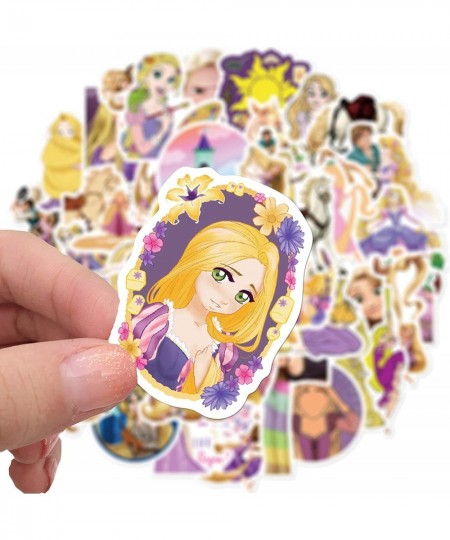 Tangled Rapunzel Stickers for Water Bottles 50 Pcs Cute Waterproof Aesthetic Trendy Stickers for Teens Girls Perfect for Wate...