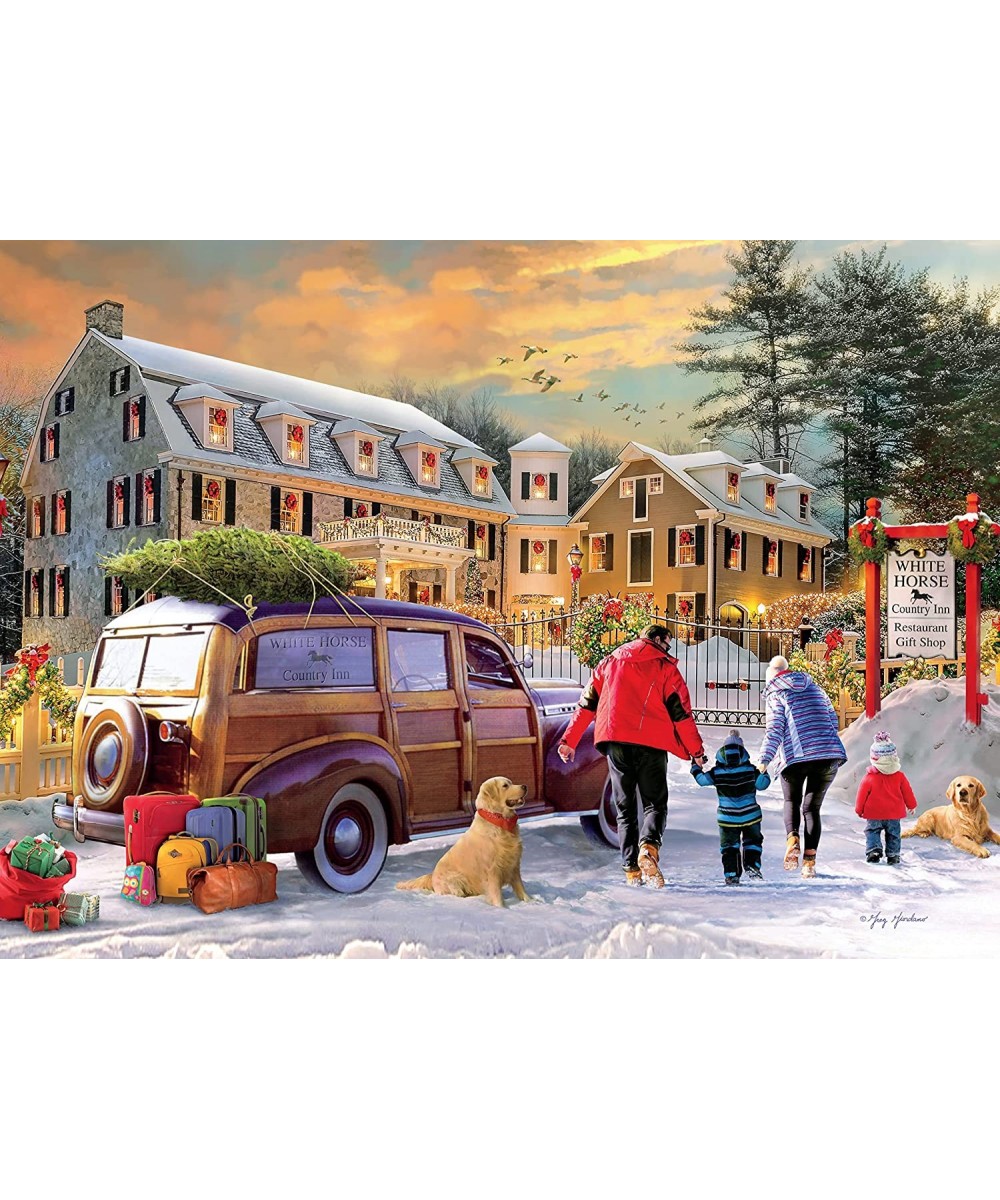 Classic Christmas - White Horse Inn - 1000 Piece Jigsaw Puzzle $20.38 - Jigsaw Puzzles