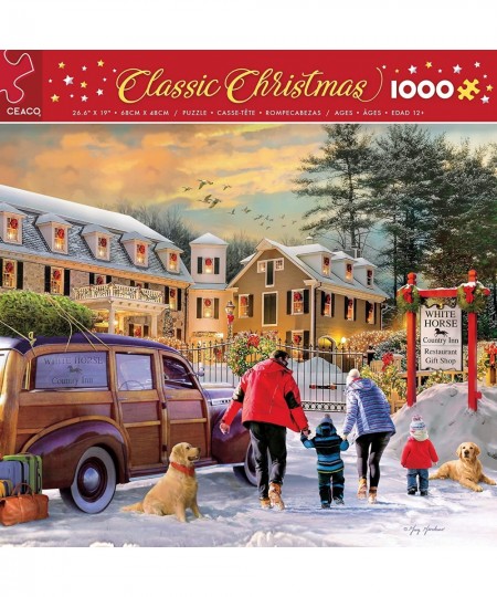 Classic Christmas - White Horse Inn - 1000 Piece Jigsaw Puzzle $20.38 - Jigsaw Puzzles