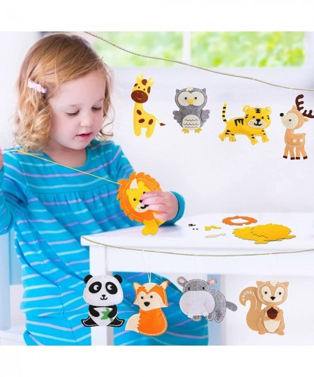 Sewing Kit for Kids Ages 8-12 Craft Kits for Kids Children Birthday Gifts Educational Toys Set of 12 Woodland Animal DIY Kits...