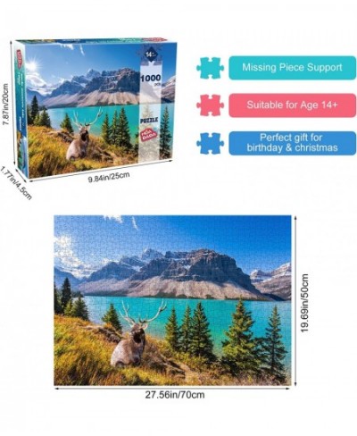 Jigsaw Puzzles for Adults 1000 Piece Puzzle for Adults 1000 Pieces Puzzle 1000 Pieces-Canadian Rocky Mountain Lake $24.25 - J...