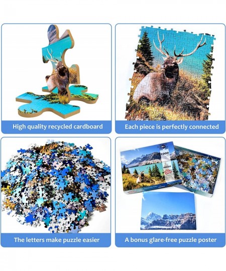 Jigsaw Puzzles for Adults 1000 Piece Puzzle for Adults 1000 Pieces Puzzle 1000 Pieces-Canadian Rocky Mountain Lake $24.25 - J...