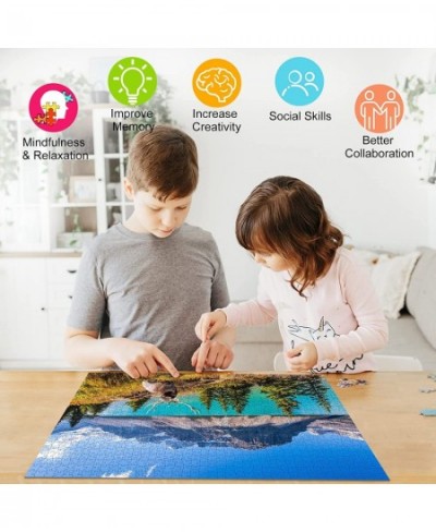 Jigsaw Puzzles for Adults 1000 Piece Puzzle for Adults 1000 Pieces Puzzle 1000 Pieces-Canadian Rocky Mountain Lake $24.25 - J...