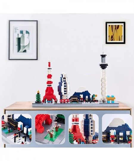 Gift Architecture : Tokyo Skyline Model Building Set Model Kit and Gift for Kids and Adults Micro Mini Block 1880pieces （with...