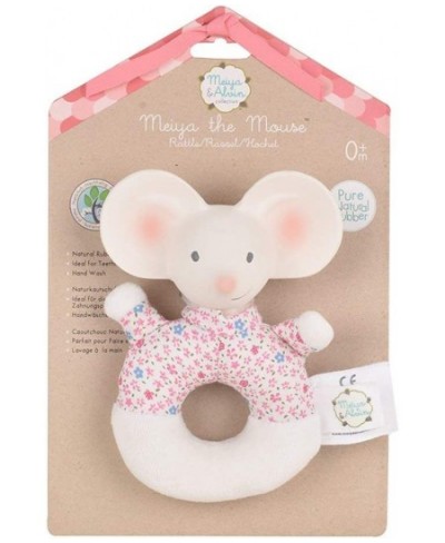 Tikiri Meiya The Mouse Soft Rattle with Rubber Head (Pink) $38.73 - Baby Rattles & Plush Rings